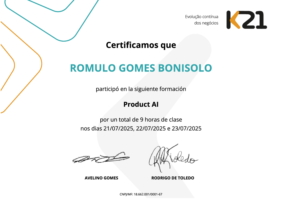 Certificado K21
